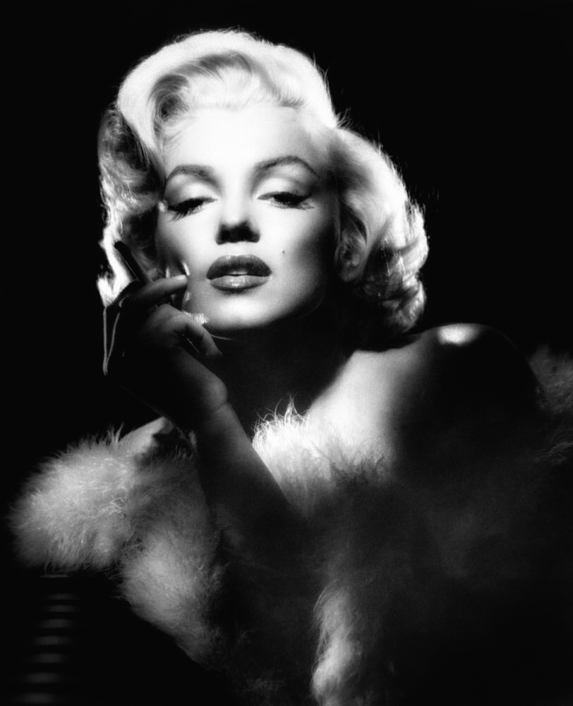 Marilyn Monroe, ritratto in bianco e nero
